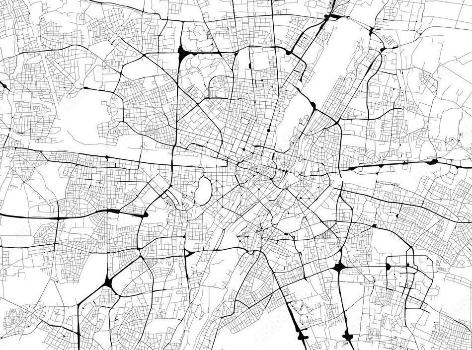 Mapa do celów projektowych przygotowana przez geodetę - przykład dokumentu